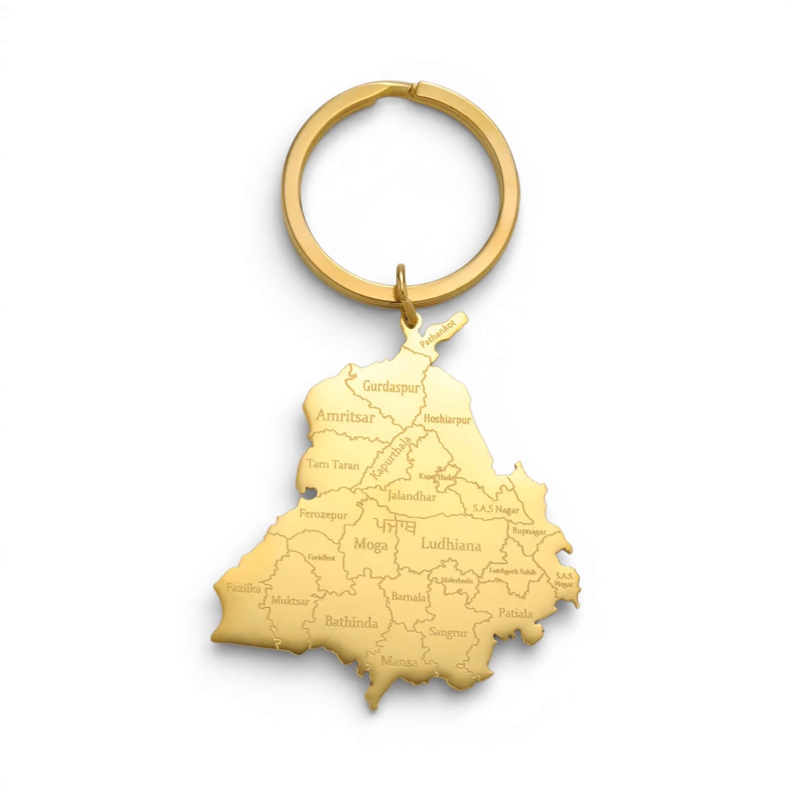 Punjab Map - Keychain