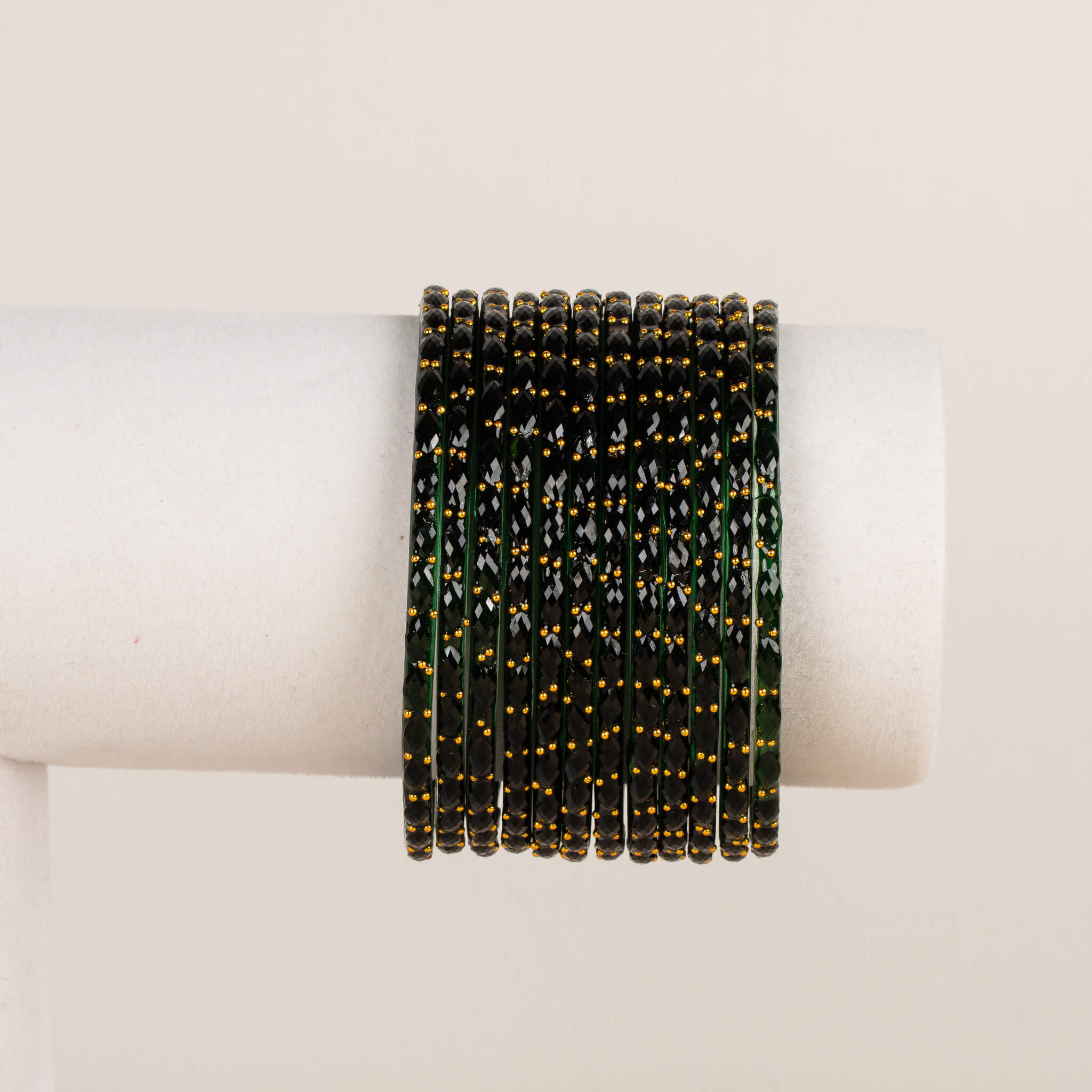 Raindrop Bangles - Greens