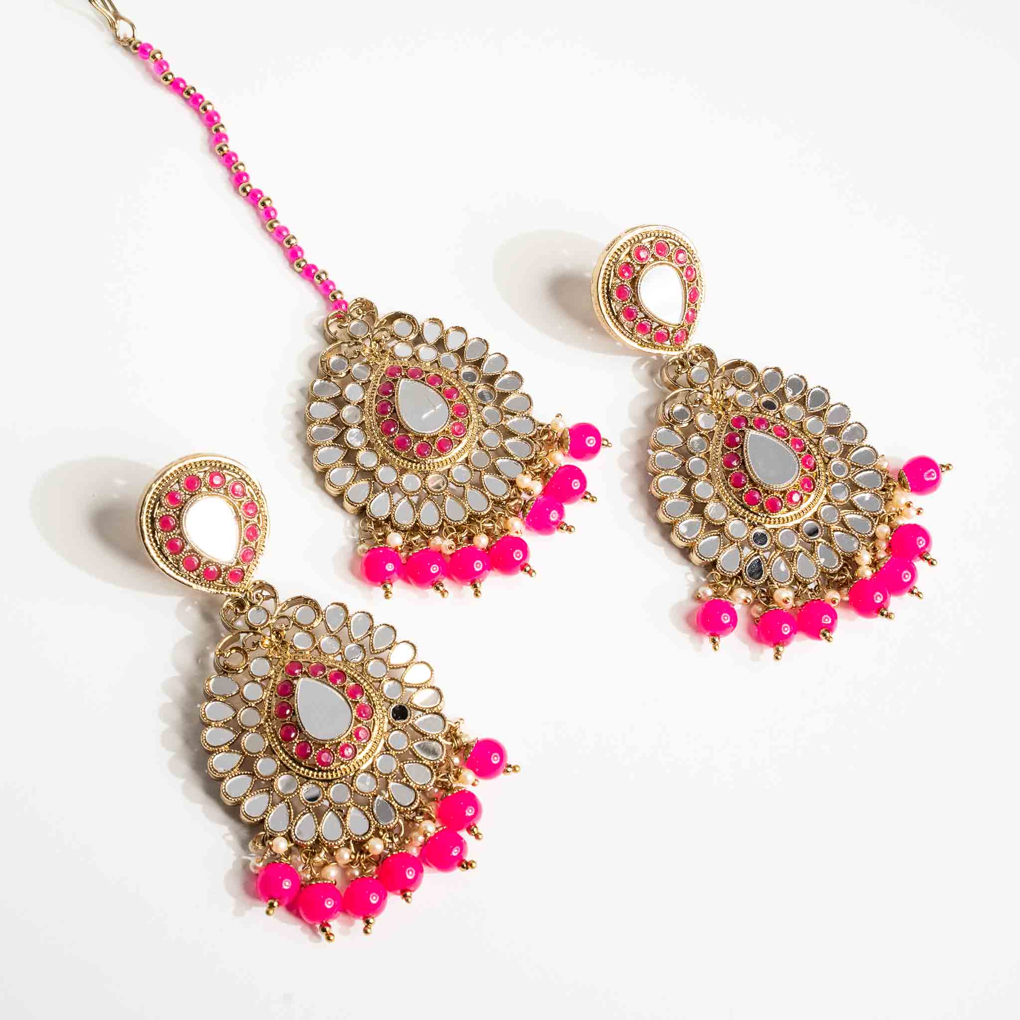 Geet Earrings and Tikka Set