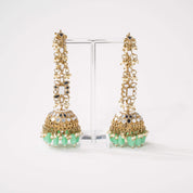 Ameerah Mirror Jhumkie Earrings - MAHARANI