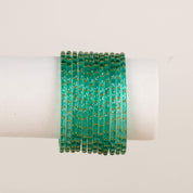 Raindrop Bangles - Greens
