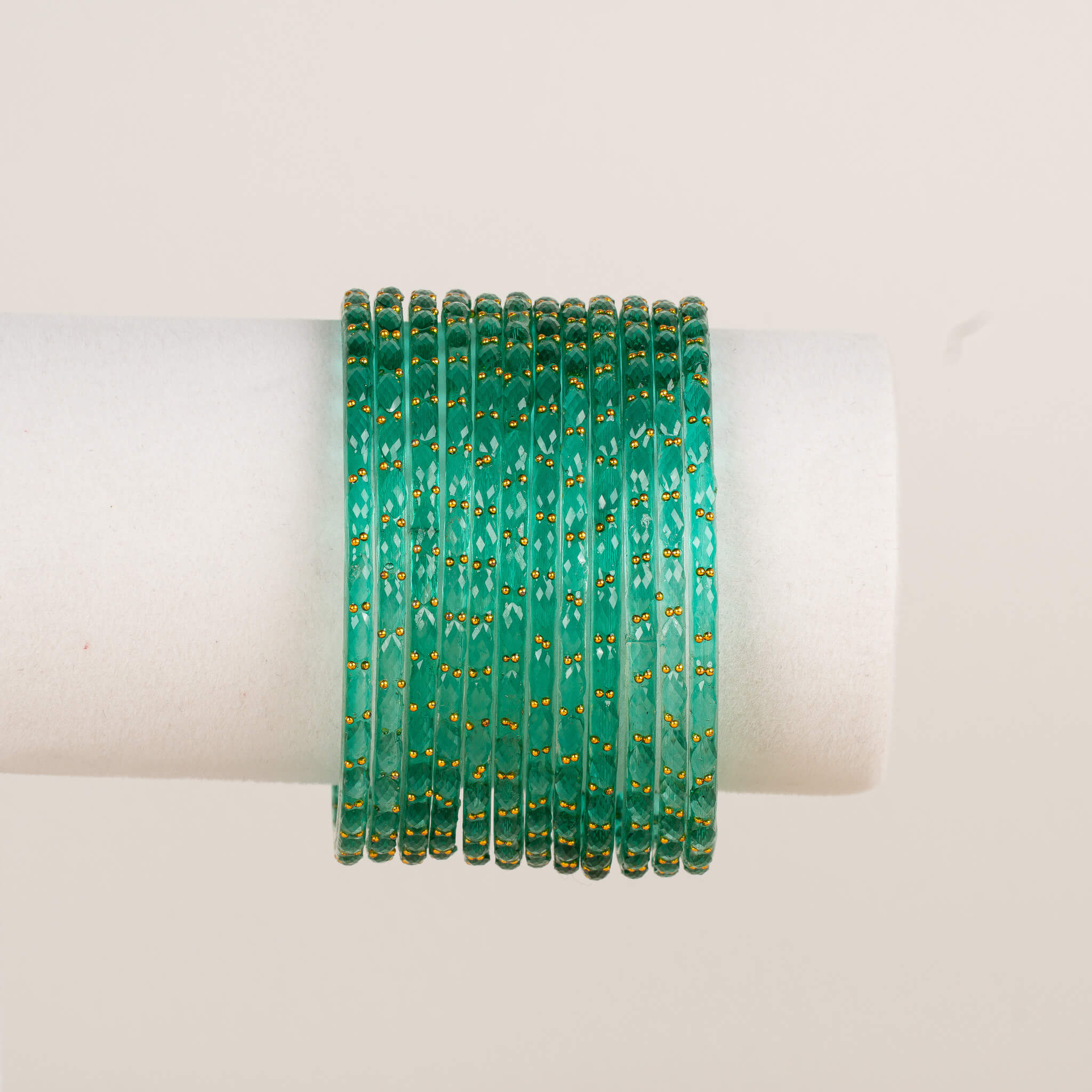 Raindrop Bangles - Greens