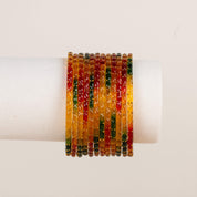 Raindrop Bangles - Oranges & Corals