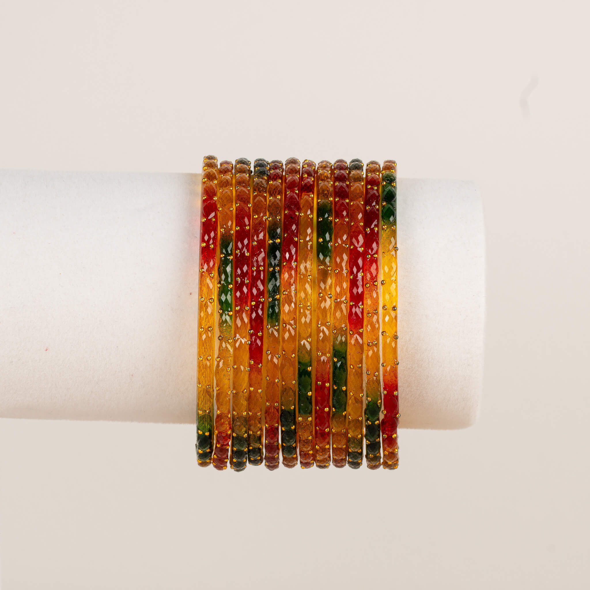 Raindrop Bangles - Oranges & Corals